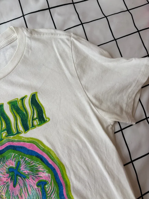 Tilly's Woman’s Colorful Smiley Nirvana Baby Tee, Size S, Cropped. - Image 5