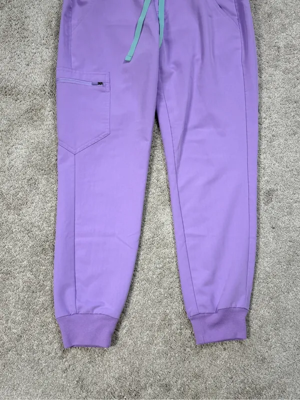 Figs Women’s Zamora High-Rise Casual Scrub Trouser Pants in Lavender XSP - Image 3