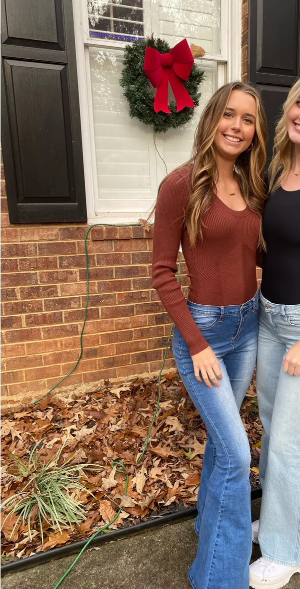 Abercrombie and fitch sweater body suit with beautiful detail at the waist - Image 3