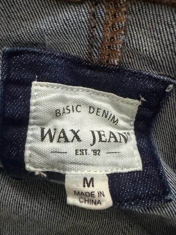 Wax Jean Women's Exposed Button-Front Denim Dress DARK - Image 7