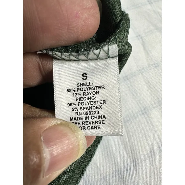 BCG Sycamore Green Quilted 1/4 Zip Pullover - NWT Size S - Image 5