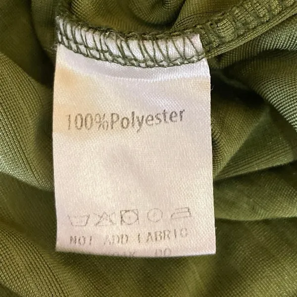 Shein Green Solid Velvet Velour Rib Flare Leggings Bell Bottom Yoga Pants Size 4 - Image 6