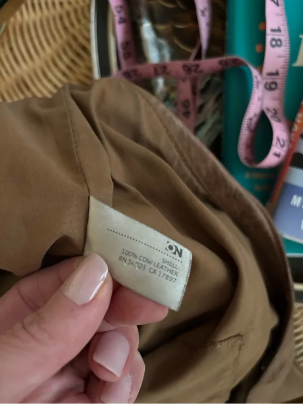 Y2K Old Navy Genuine Leather Large Satchel Purse - Image 5