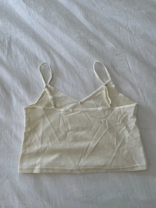 Clean girl white camisole - Image 3