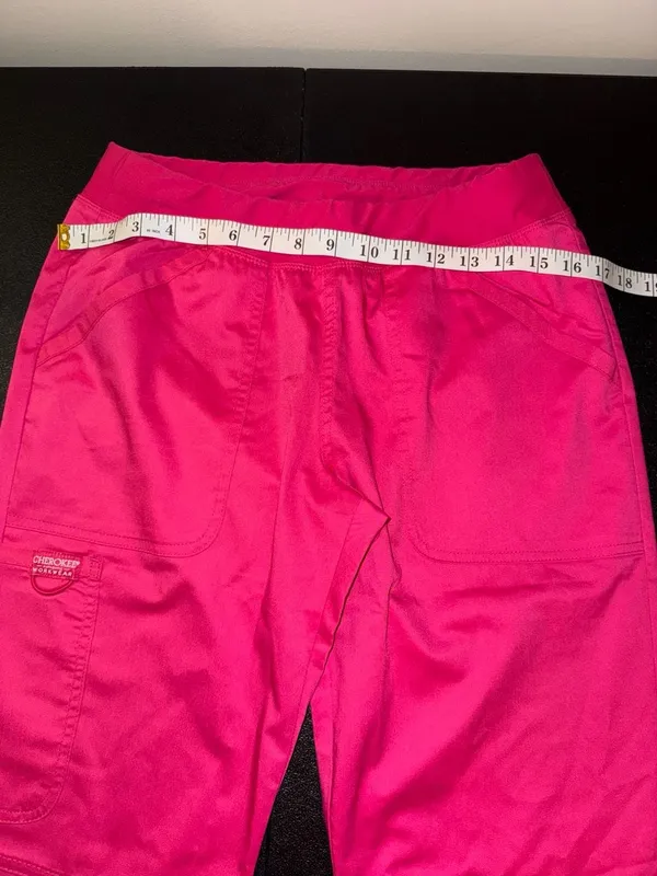 Cherokee Workwear Size S Petite Scrub Pants - Image 3