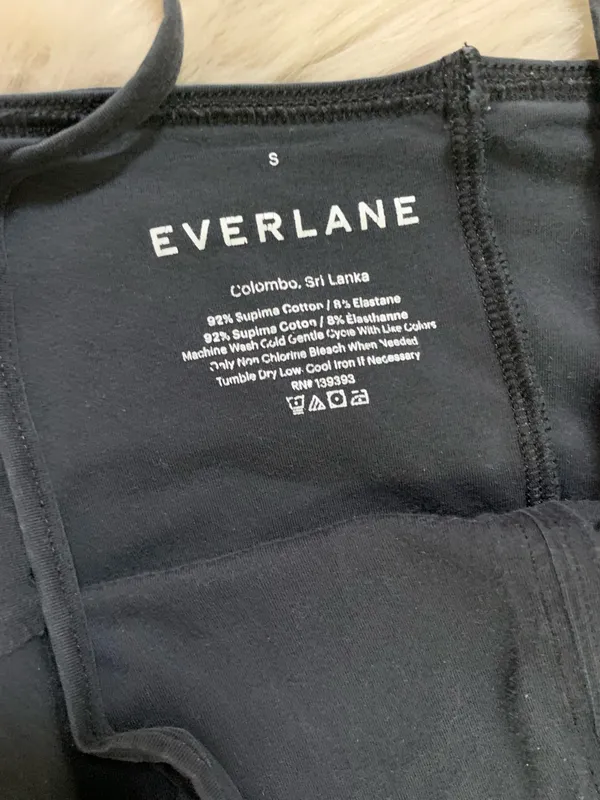 Everlane Cami” Bodysuit Black Small - Image 6