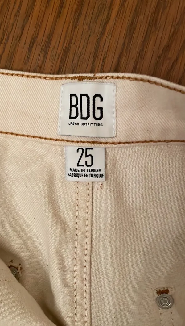 Cream Denim Pants - Image 8