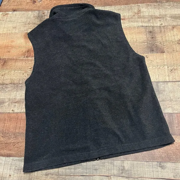 Columbia Women's Gray Fleece Base Layer Zip Pockets Full Zip Vest Sz S Outdoors - Image 3