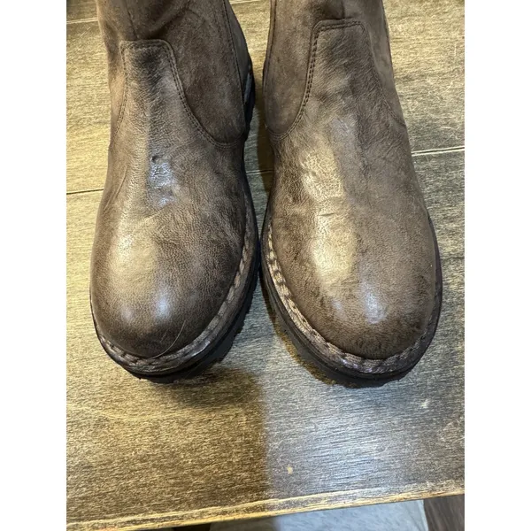 Roan by Bed Stu Womens Danni Leather Ankle Booties Size 7 Brown Leather - Image 4