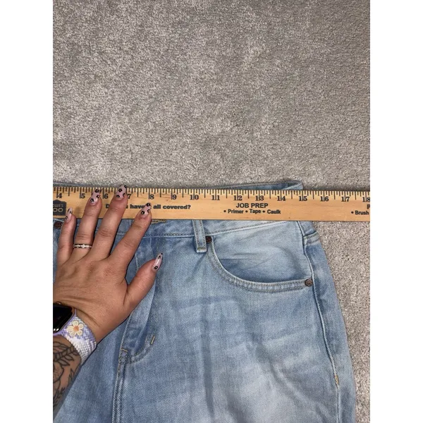 shyanne jeans super flare raw hem color block 32 - Image 7