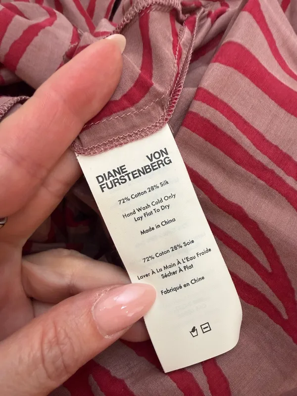 Diane Von Furstenberg Acella Jumpsuit in Malton Burlwood Animal Print Red Small - Image 7