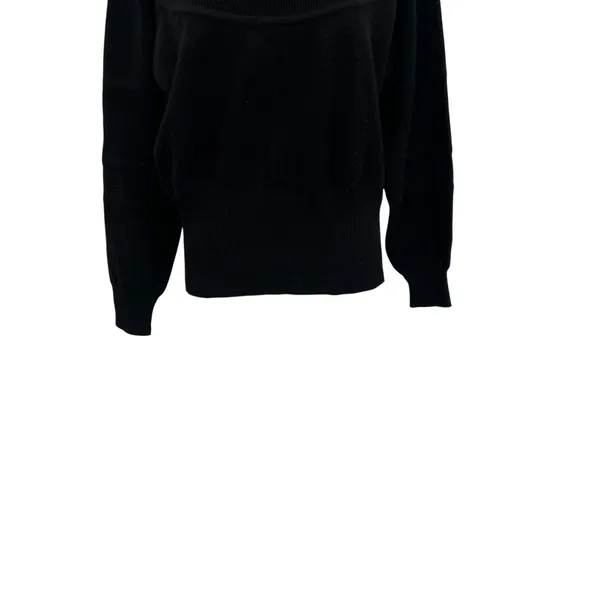 Bogner Vintage 90s Ski Mock‎ Neck Wool Blend Logo Sweater Black Size Small - Image 6