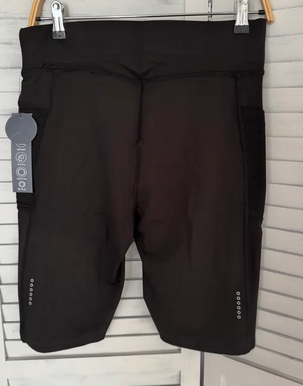 Black Activewear Shorts, XL - Image 2