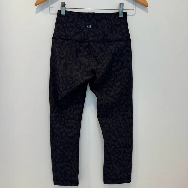 Lululemon Align High-Rise Crop Intertwined Camo Deep Coal Multi size 4 - Image 6