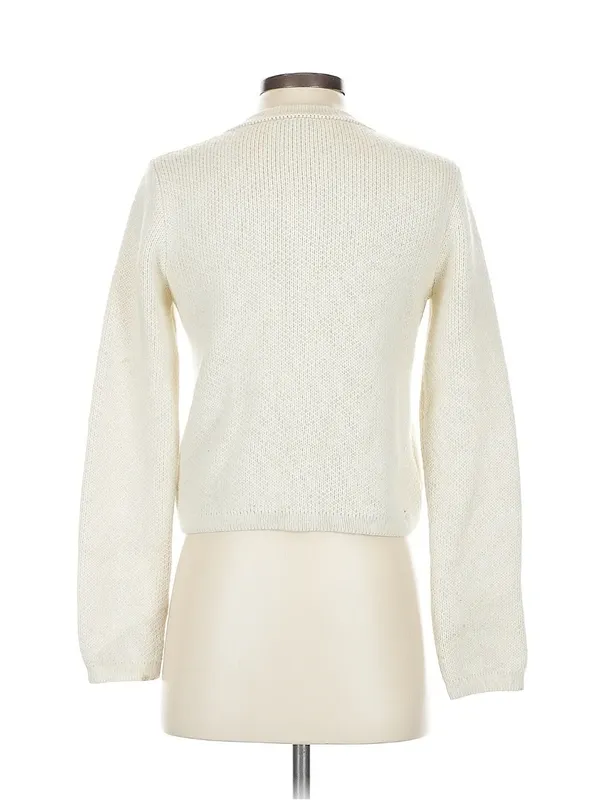 Zara Cream Knit Button-Front Cardigan - Image 2