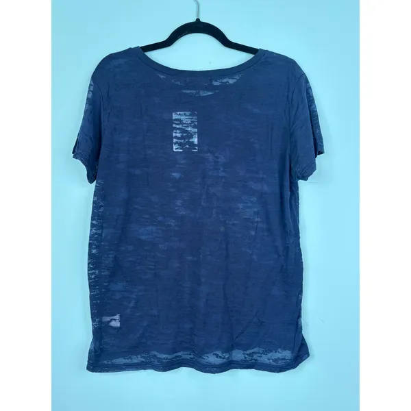 The Who Magic Bus Tour Womens‎ Large Blue Burnout Semi-Sheer Fitted TShirt NEW - Image 2