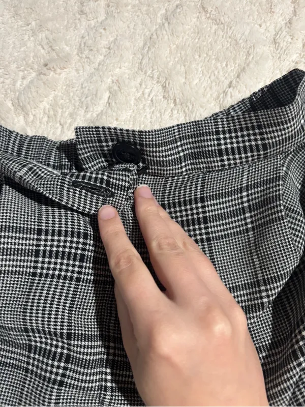 H&M plaid fitted pants size 2 - Image 7