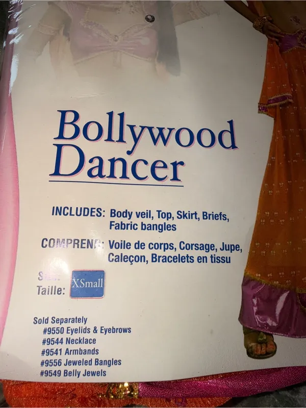 NWT womens Secret Wishes Sexy Bollywood Dancer Costume Halloween XS - Image 9