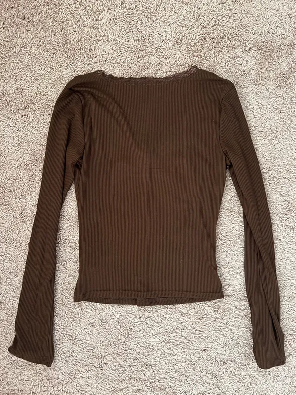 Long sleeve top Brown Size M - Image 2