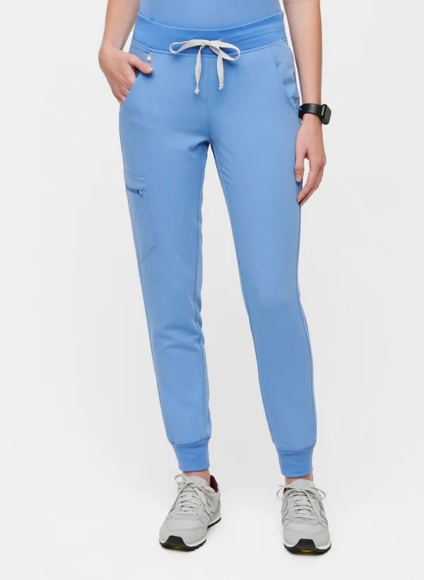 FIGS Zamora Jogger Scrub Pants Ceil Blue - Image 2