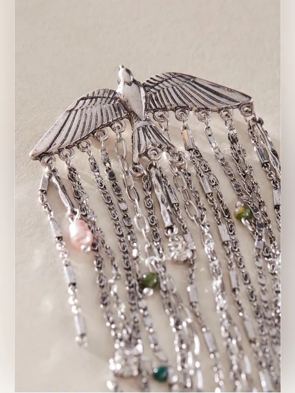 Free People NWT Cresta Dangle Brooch- silver. $30 - Image 2