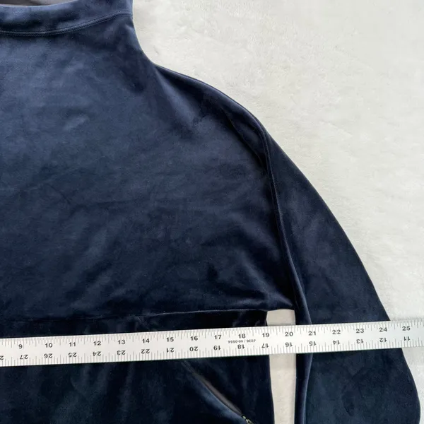 Prana Velour Pullover Funnel Neck Relaxed Fit Sweatshirt with Pockets XS‎ - Image 2