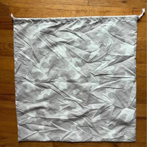 DAGNE DOVER Tan White Drawstring Large‎ Square Dustbag - Image 3