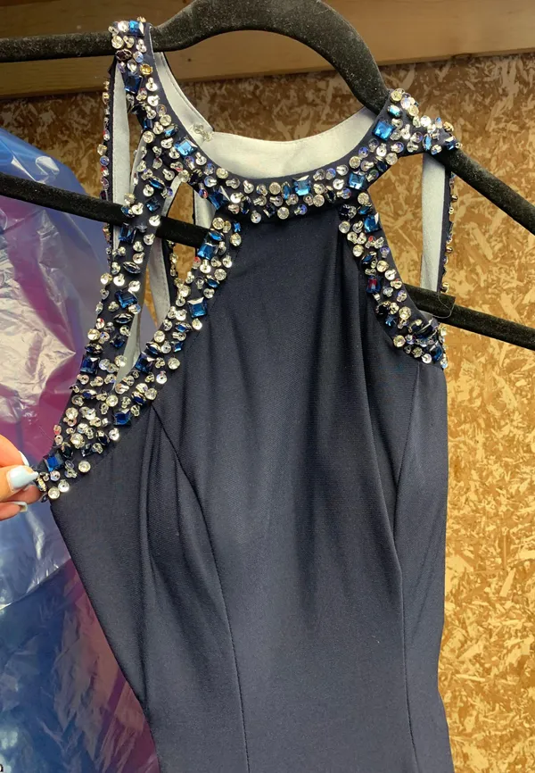 Macy's Blue Prom Dress - Image 2