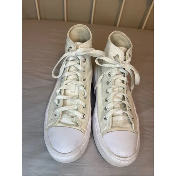 Converse Chuck Taylor Move Platform High Top Sneakers White Women’s 9 - Image 6