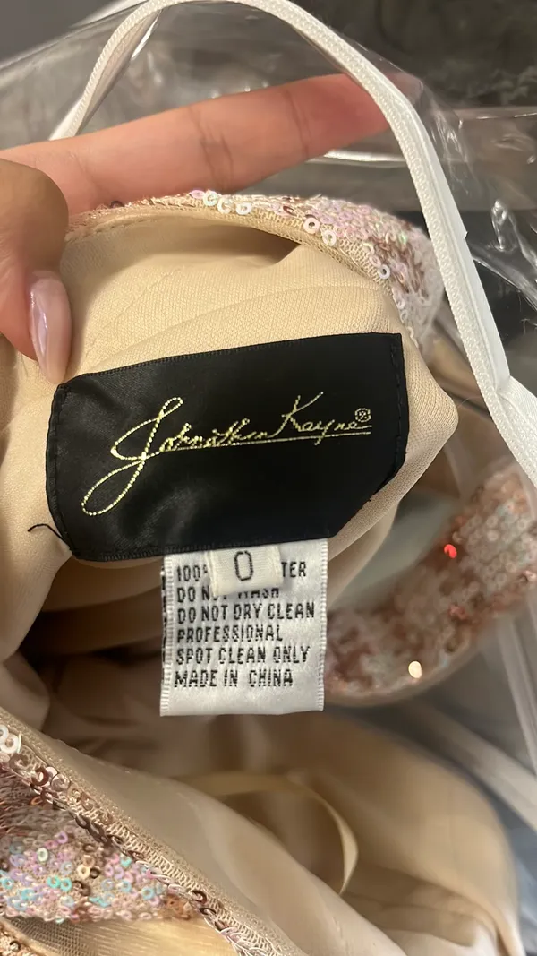 Johnathan Kayne Rose Gold Short Dress - Image 5