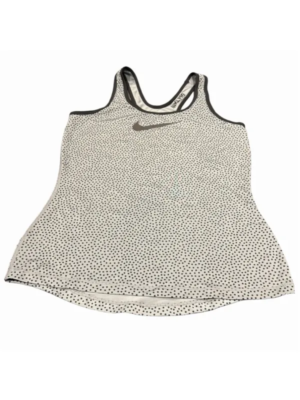 Nike Pro racerback grey polka dot print tank top size M - Image 4