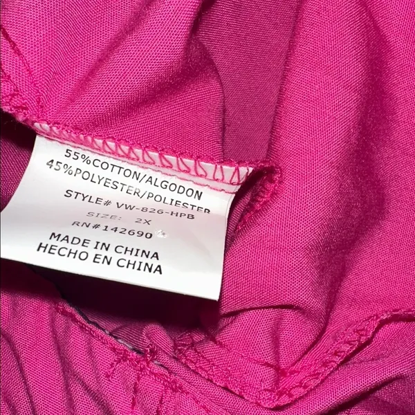 Divine curves nurses scrub pants size 2X Bright Pink - Image 5