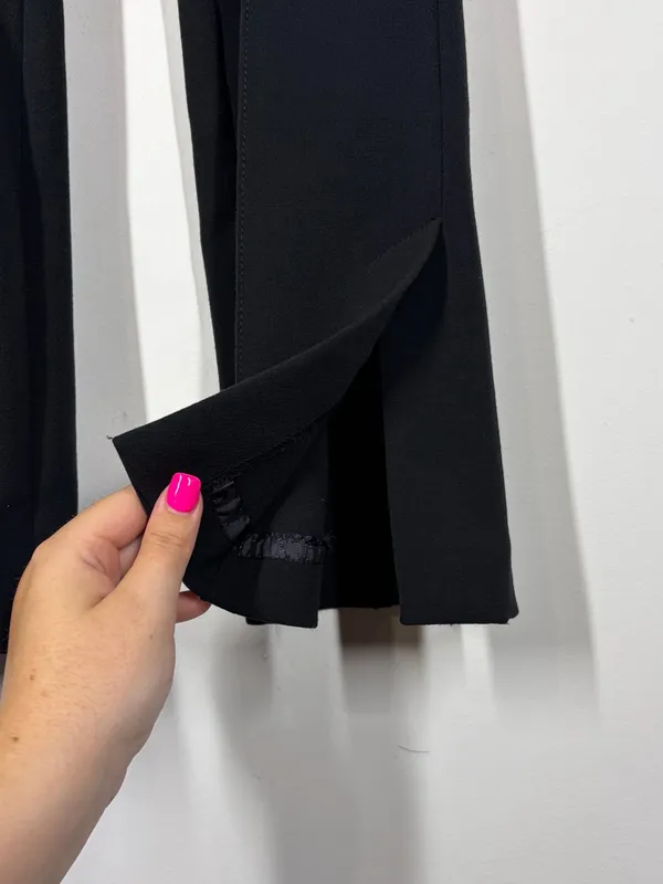 Anthropologie Black Pleated Trouser Pants Size US 0 - Image 6