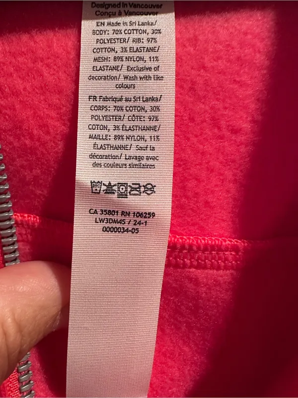 Lululemon Scuba Oversized Half-Zip Hoodie - Pink - Image 3