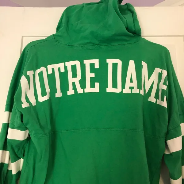 Notre Dame Hooded Spirit Jersey Green - Image 2
