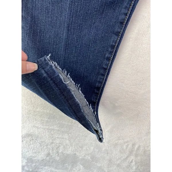 LEVI'S Womens's Classic 512 Slim‎ tapered medium jeans raw hem sz 10M - Image 7