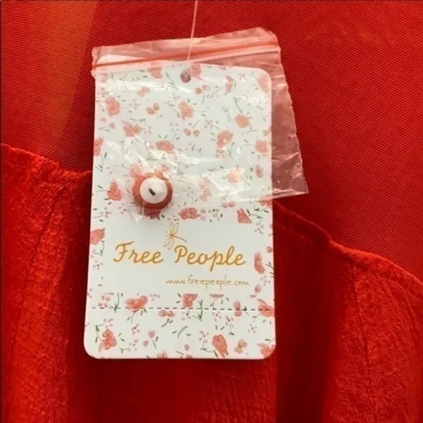 Free People On‎ The Weekend Blouse Persimmon NWT Size Small - Image 5