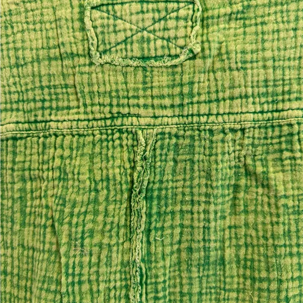 NWT Washing Wrinkled Green Gauze Button Down Shirt Size M - Image 8