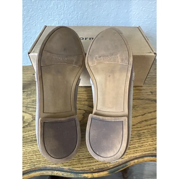 Franco Sarto Women’s Harlow Suede Loafers Beige Size 9M Preppy Office Comfort - Image 9