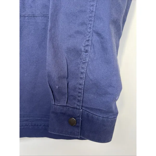 GAP‎ Women's Field Jacket Medium Midnight Blue Full Zip Utility NWT $108 Flaw - Image 4