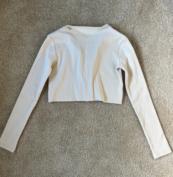 Princess Polly Cropped Long Sleeve Top - Image 5