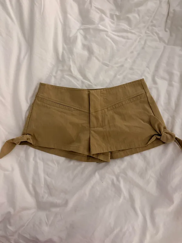 ZARA Tan Khaki Shorts - Image 3