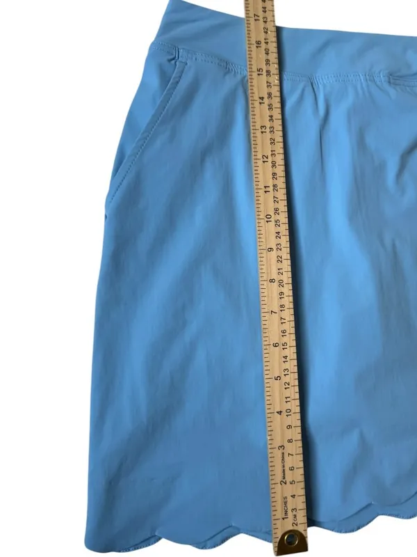 NWT Renwick Golf‎ Skort Blue Scallop Hem Womens XS Athletic Tennis Skirt - Image 8