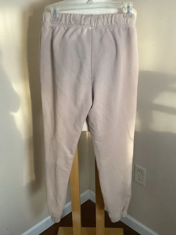 Verie Organic Cotton Jogger Sweatpants in Sand Size S - Image 4