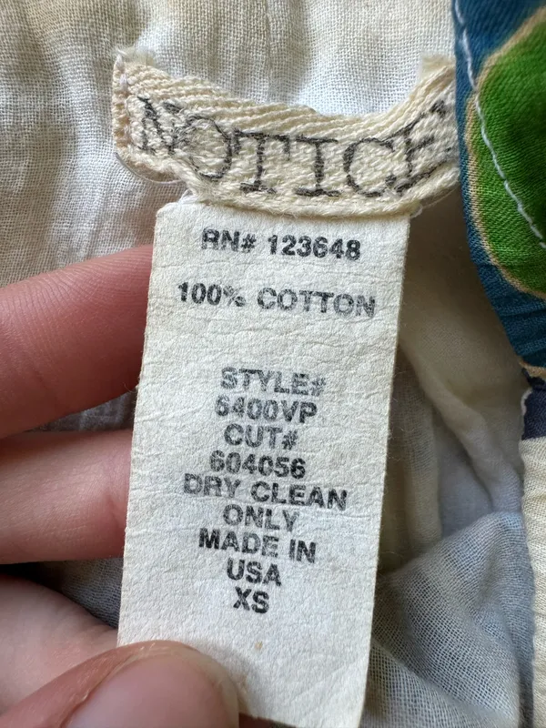 Vintage Notice Retro Printed Cotton Summer Dress - Image 7