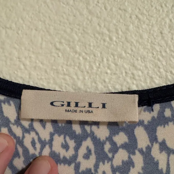 Gilli Navy and White High Low Dress - Image 2