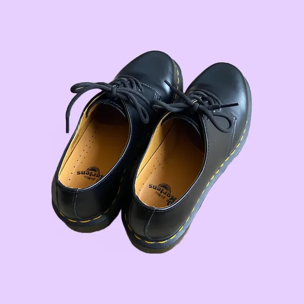 Deadstock Dr. Martens 11837 Chunky Grunge Black Leather Oxford Shoes 🔥 - Image 4