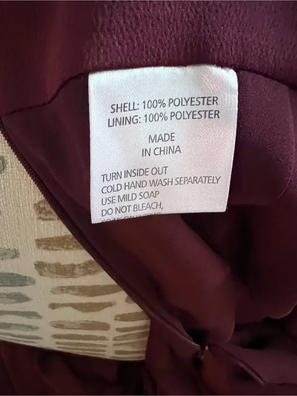 Shona Joy Woman’s Draped Luxe Cocktail Frill Spaghetti Strap Dress in Burgundy 6 - Image 9
