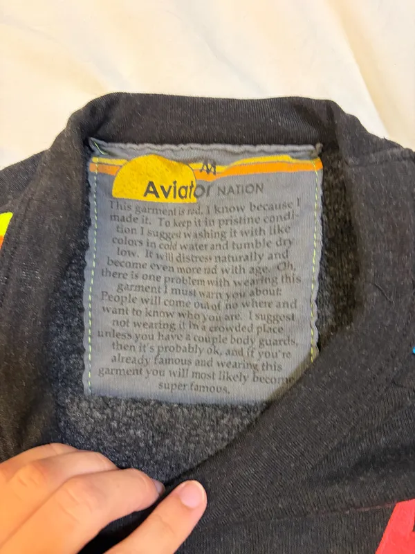 Aviator Nation Cropped Sweatshirt - Image 3