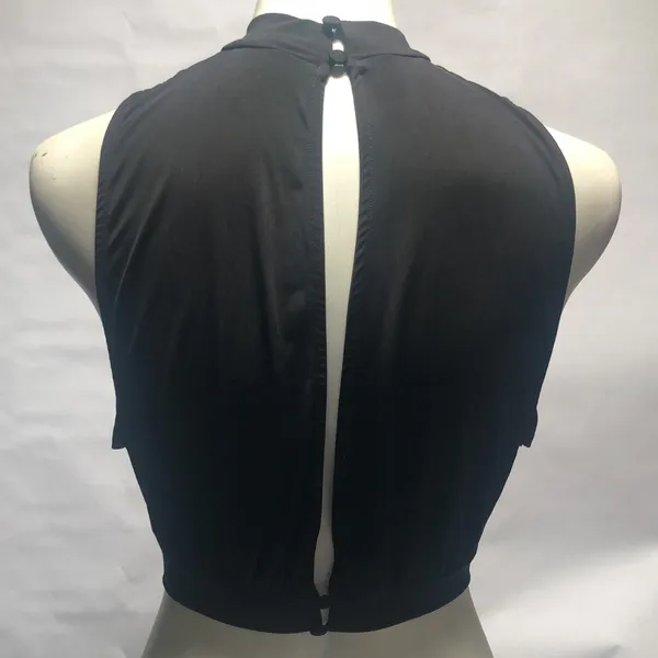 Asos black open back blouse - Image 3